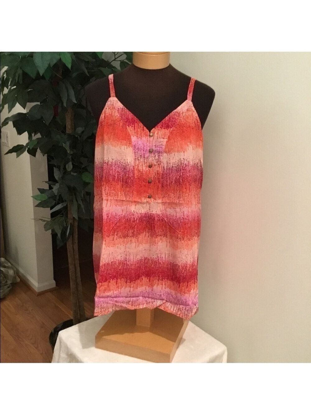 Sonoma multi color spaghetti strap tank XXL